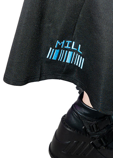  Mill & Nero Blood Nero Jersey Black Blue Crop Pants