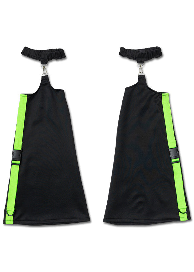  Uzurai Cyberpunk Tech Black Green Leg Warmer