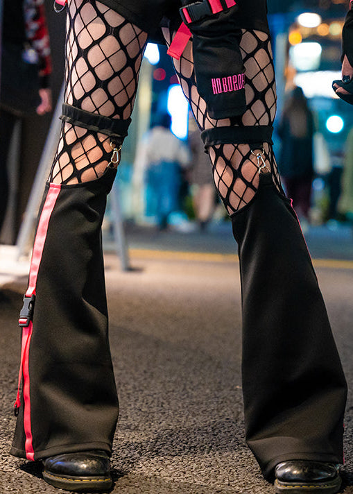  Uzurai Cyberpunk Tech Black Pink Leg Warmer