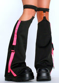  Uzurai Cyberpunk Tech Black Pink Leg Warmer