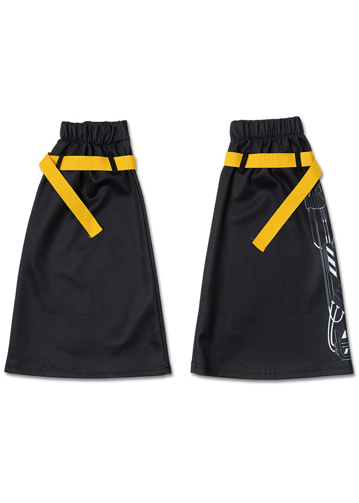  Error Code Cyberpunk Tech Black Yellow Leg Warmer