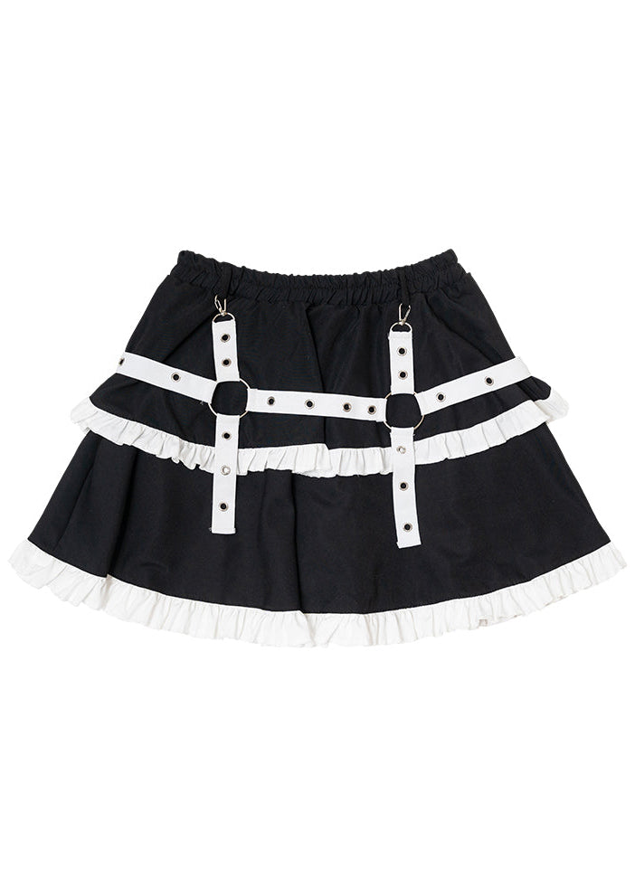  Bunny Dolls Punky Bunny Black White Lolita Skirt
