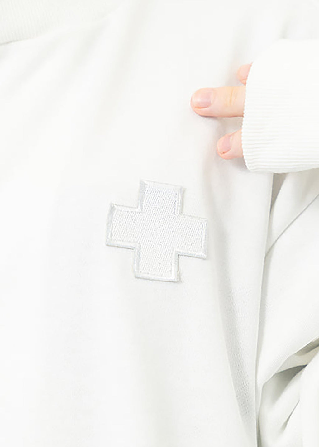 Healing Hearts Oversized Anime Zip Up Jacket In White