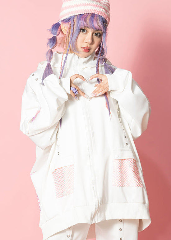  Gloomy Bear Pastel Gloomy Mesh Oversized Mesh Jacket