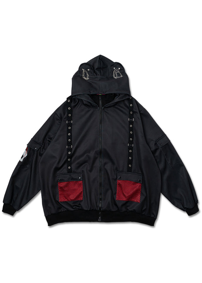  Gloomy Bear Dark Gloomy Mesh Oversized Mesh Jacket