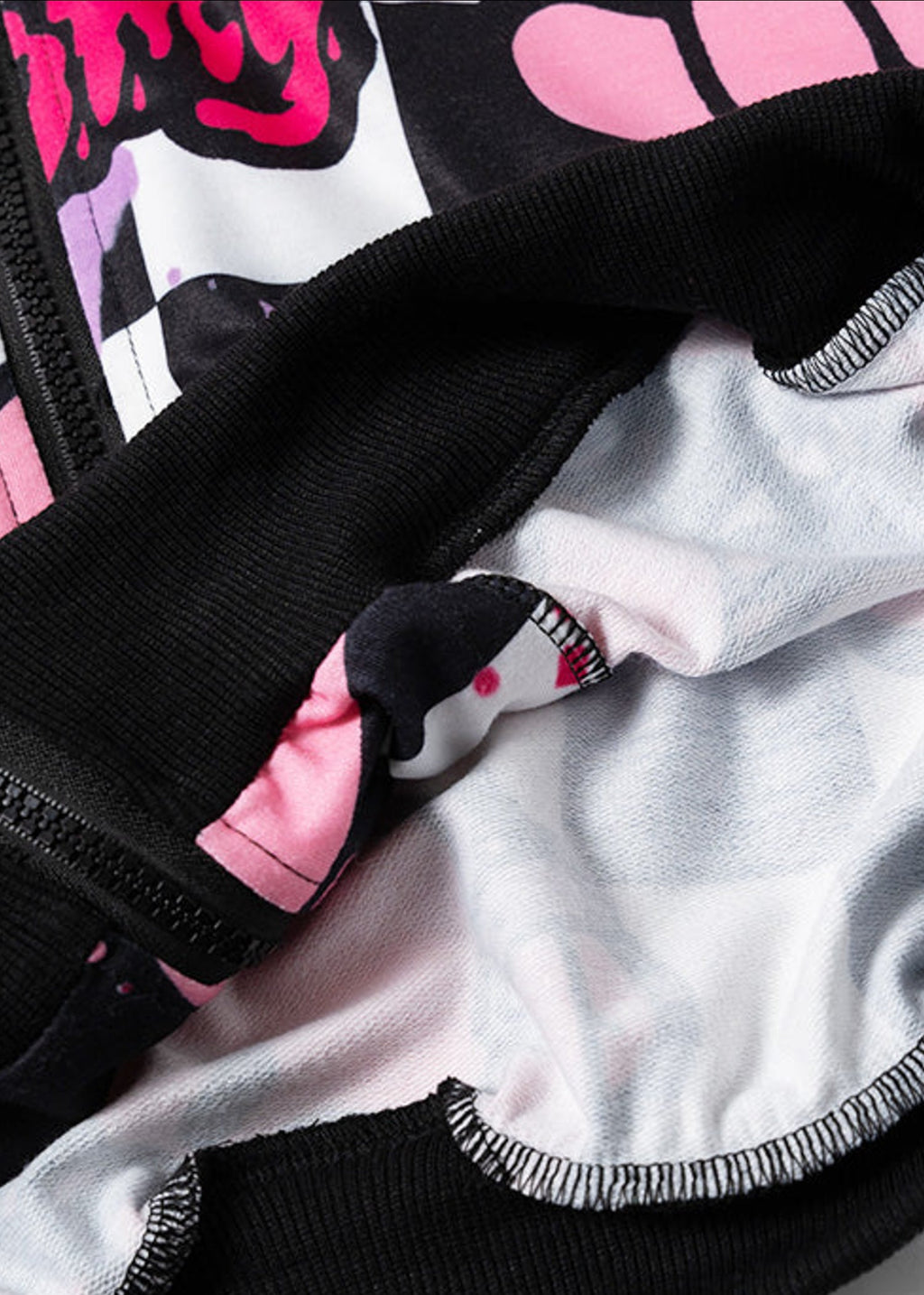  Gloomy Bear Checkered Gloomy Oversized Zip Up Hoodie
