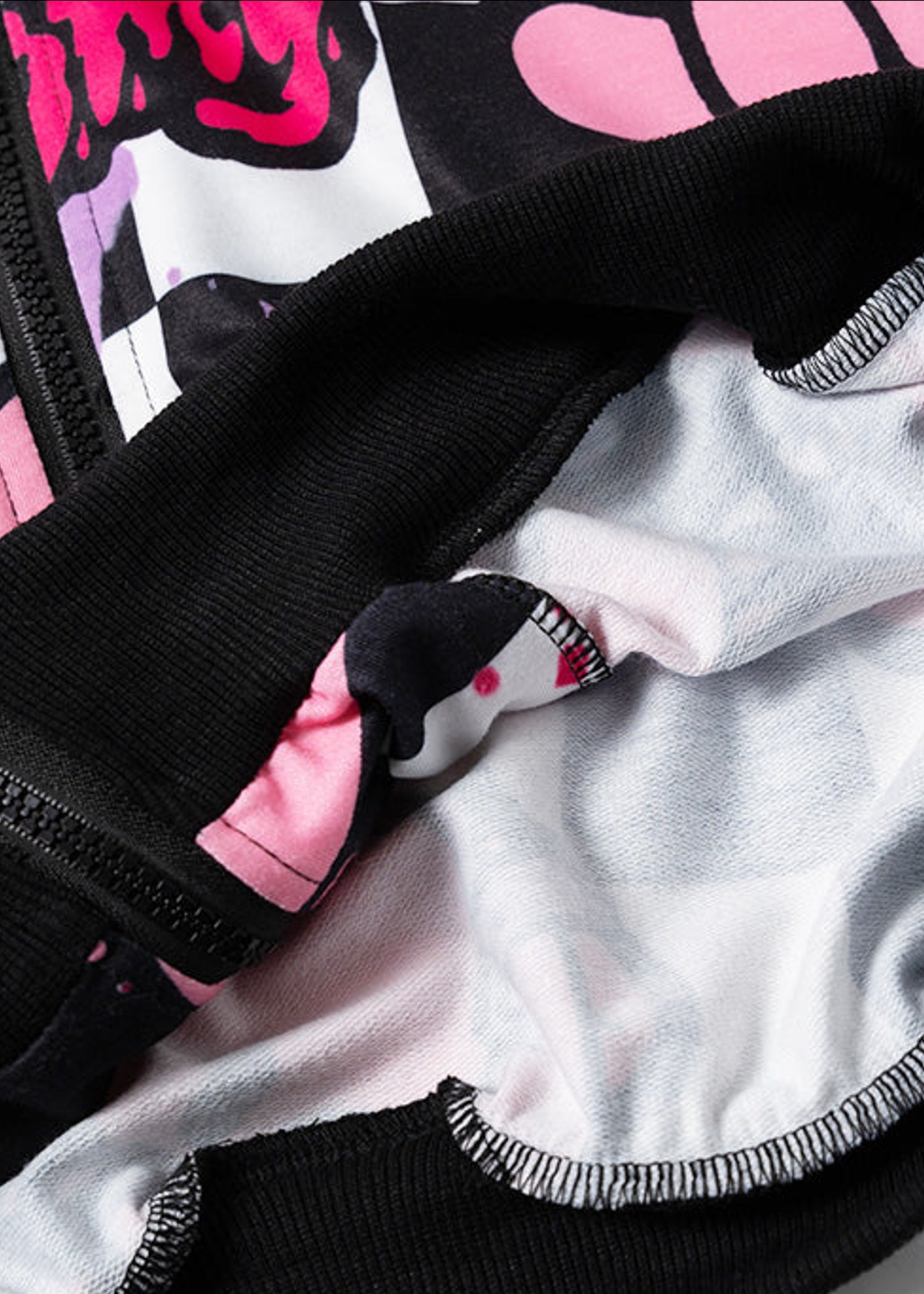  Gloomy Bear Checkered Gloomy Oversized Zip Up Hoodie