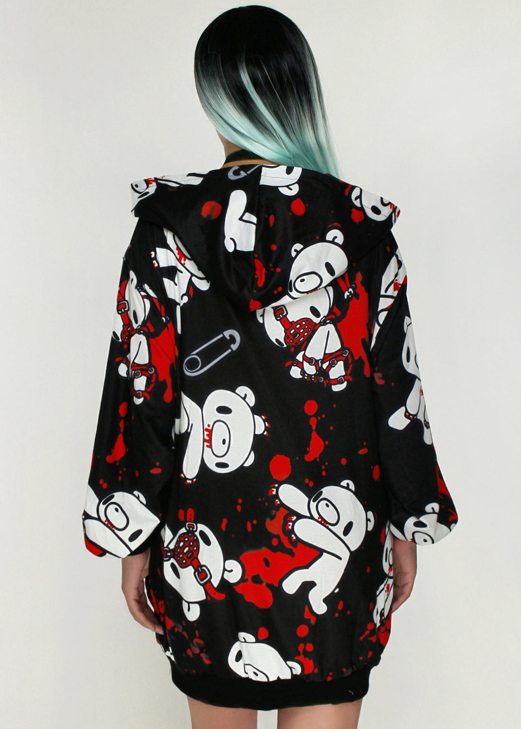  Gloomy Bear Dark Gloomy Oversized Zip Up Hoodie