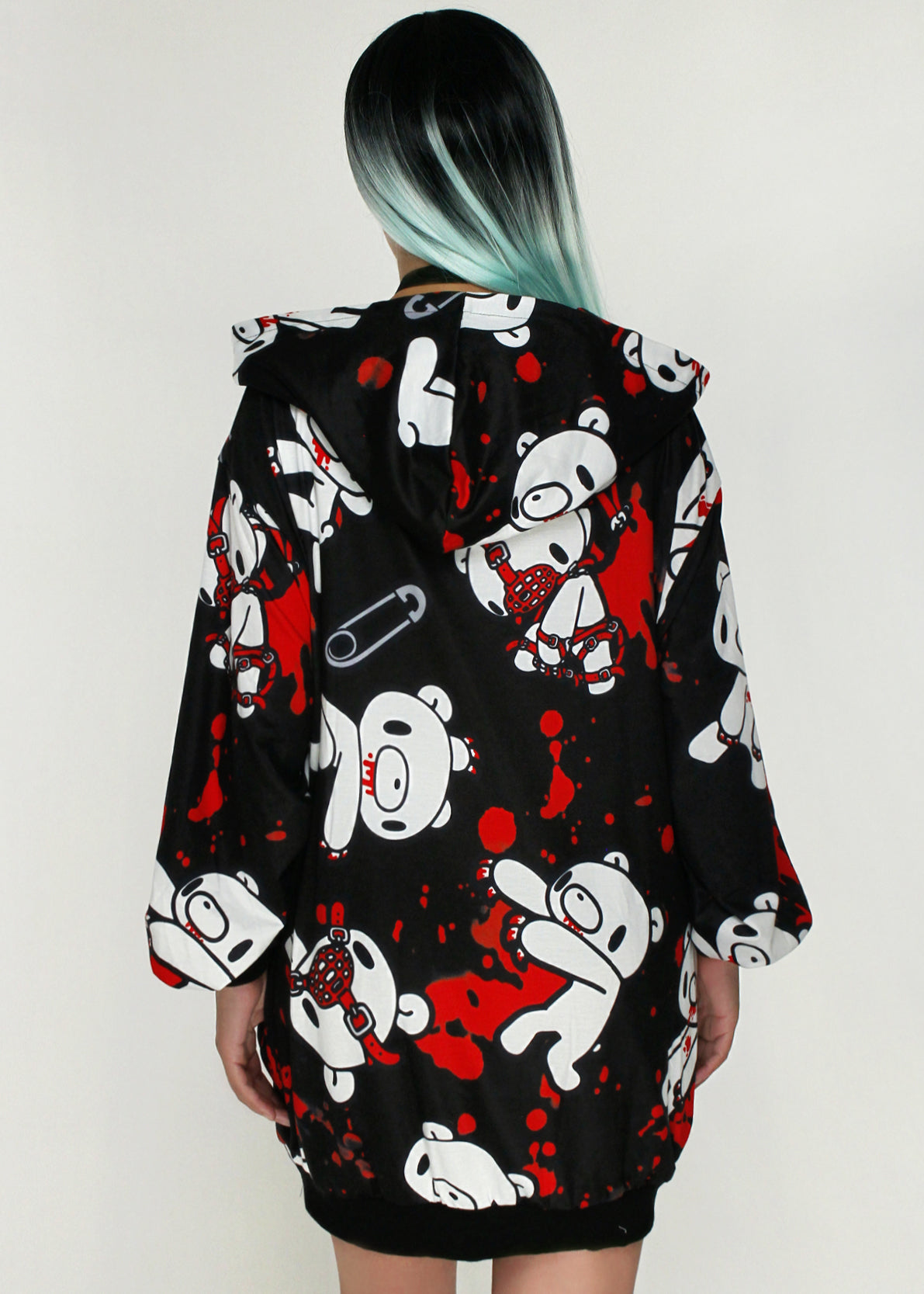  Gloomy Bear Dark Gloomy Oversized Zip Up Hoodie