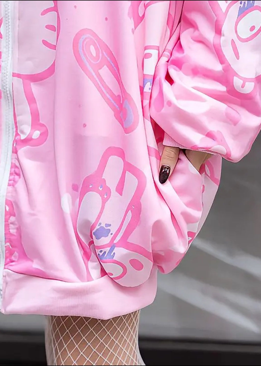  Gloomy Bear Pastel Gloomy Oversized Zip Up Hoodie