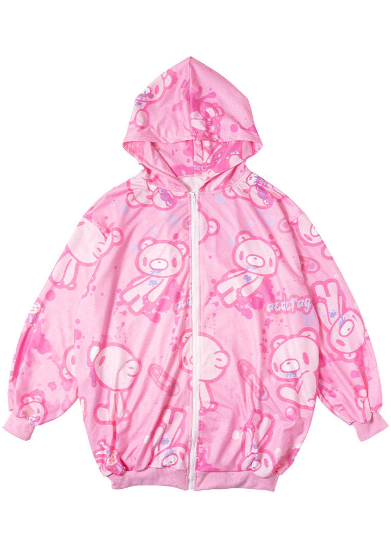  Gloomy Bear Pastel Gloomy Oversized Zip Up Hoodie