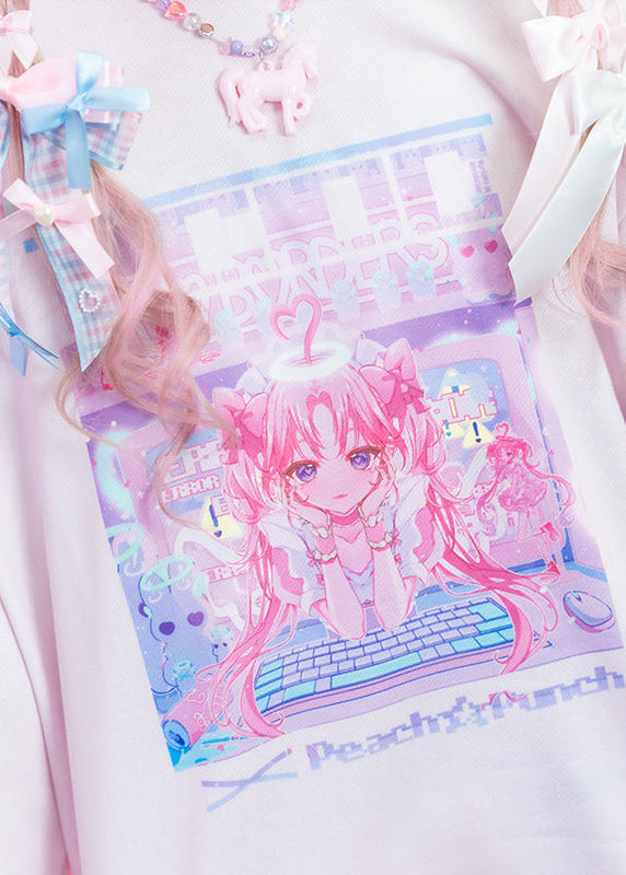  Peach Punch Idol Tenshi Long Sleeves Tee