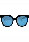  Adidas Originals Oversized Mirror Sunglasses In Black/Blue