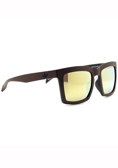 Adidas Originals Oversized Square Mirror Sunglasses In Brown/Gold