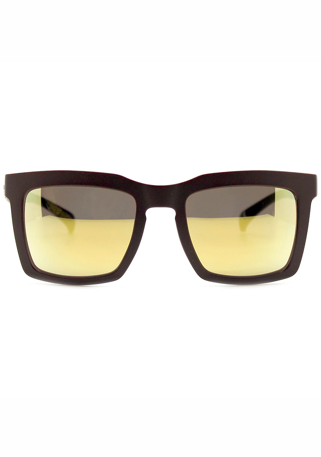 Adidas Originals Oversized Square Mirror Sunglasses In Brown/Gold