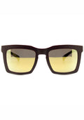 Adidas Originals Oversized Square Mirror Sunglasses In Brown/Gold