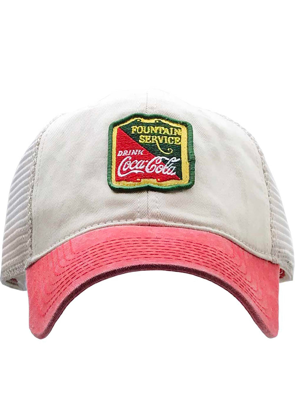 AMERICAN NEEDLE X Coca-Cola Raglan Hat In White/Red