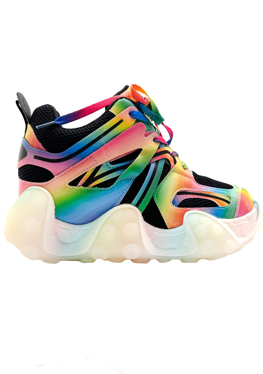  CARAMBOLA 03 Virtual Vibrance Black Platform Sneakers