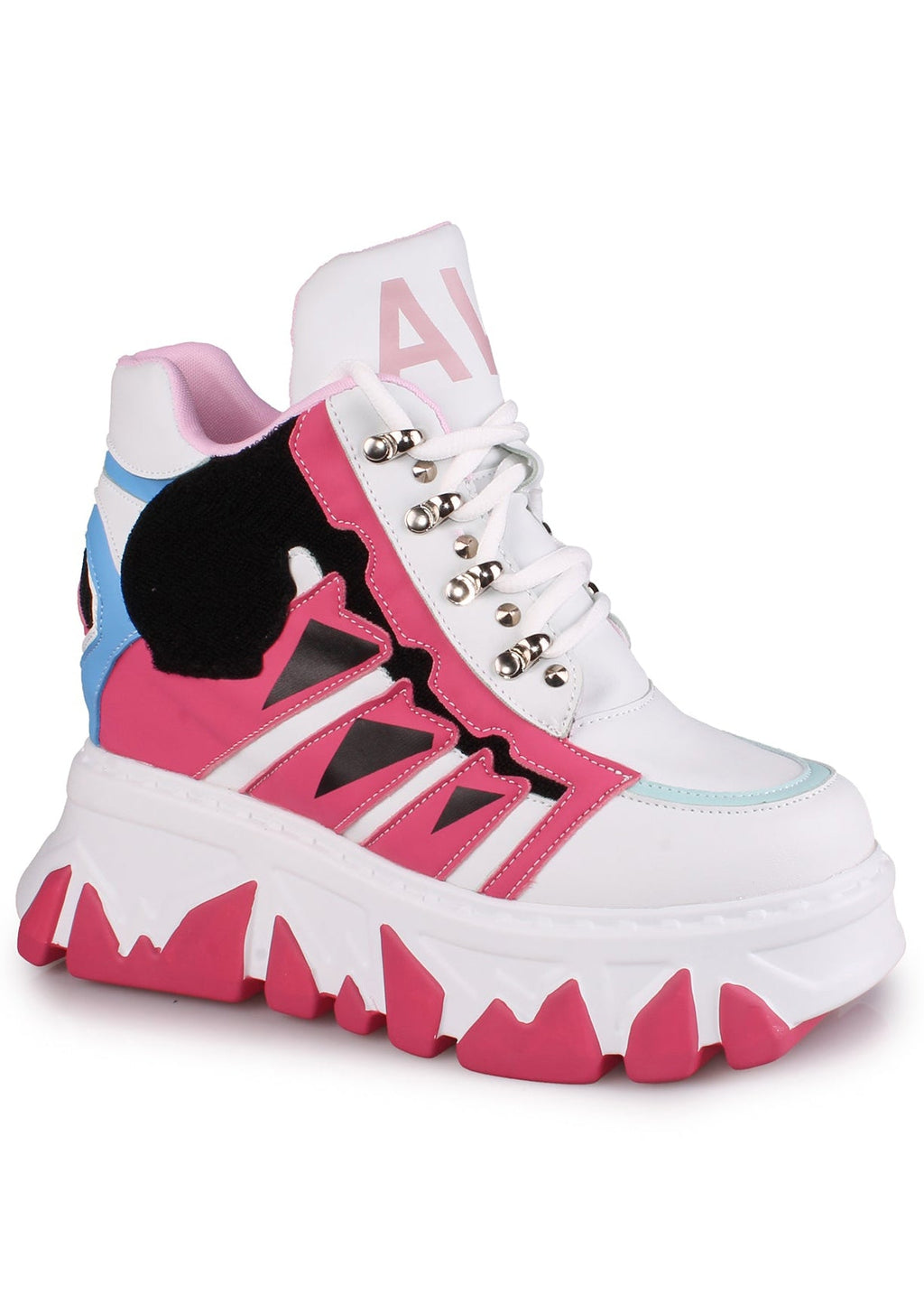  CYBER ANGEL Mech Pink Platform Sneakers