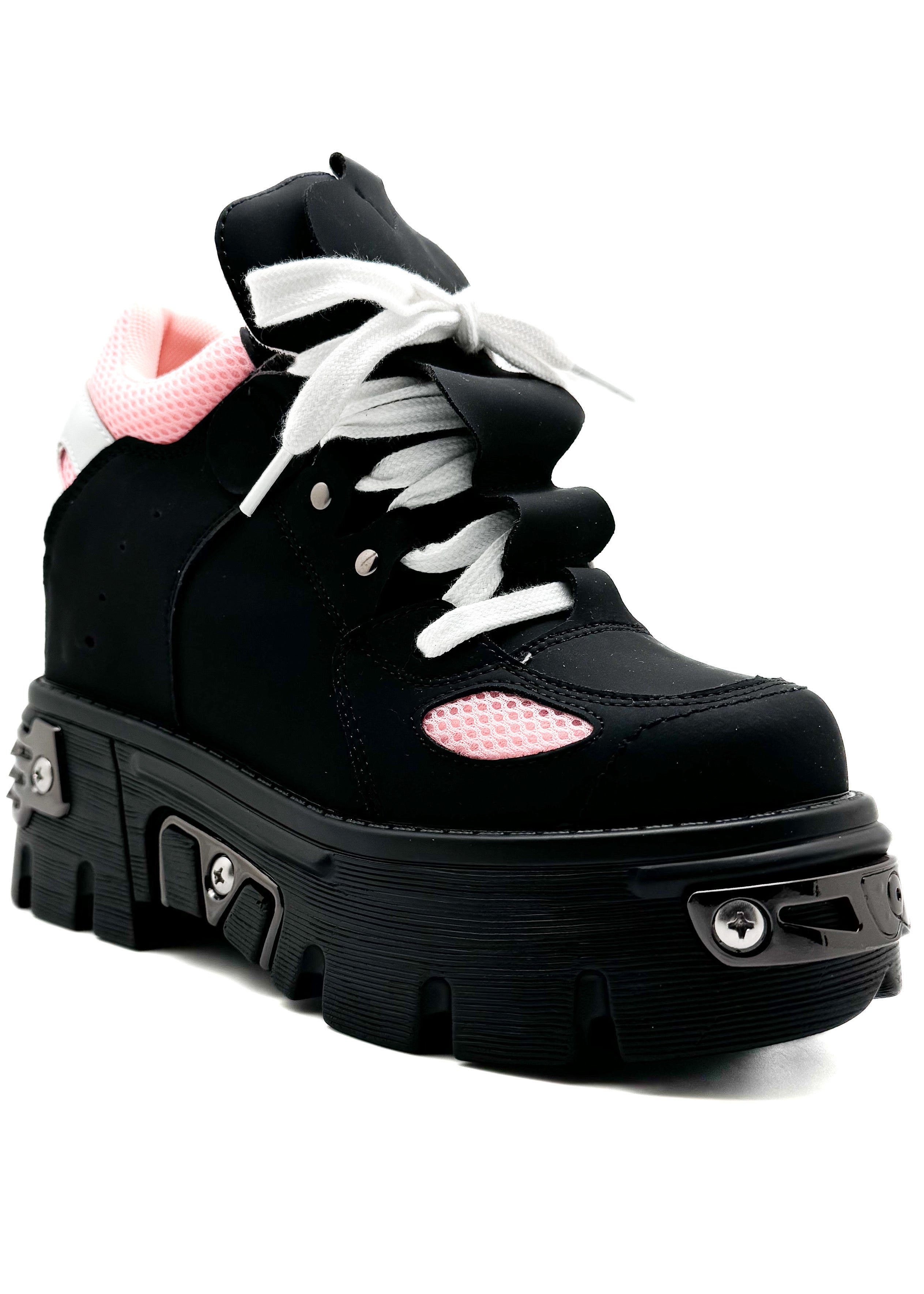  GUAVA 02 Nana Kawaii Black Platform Sneakers