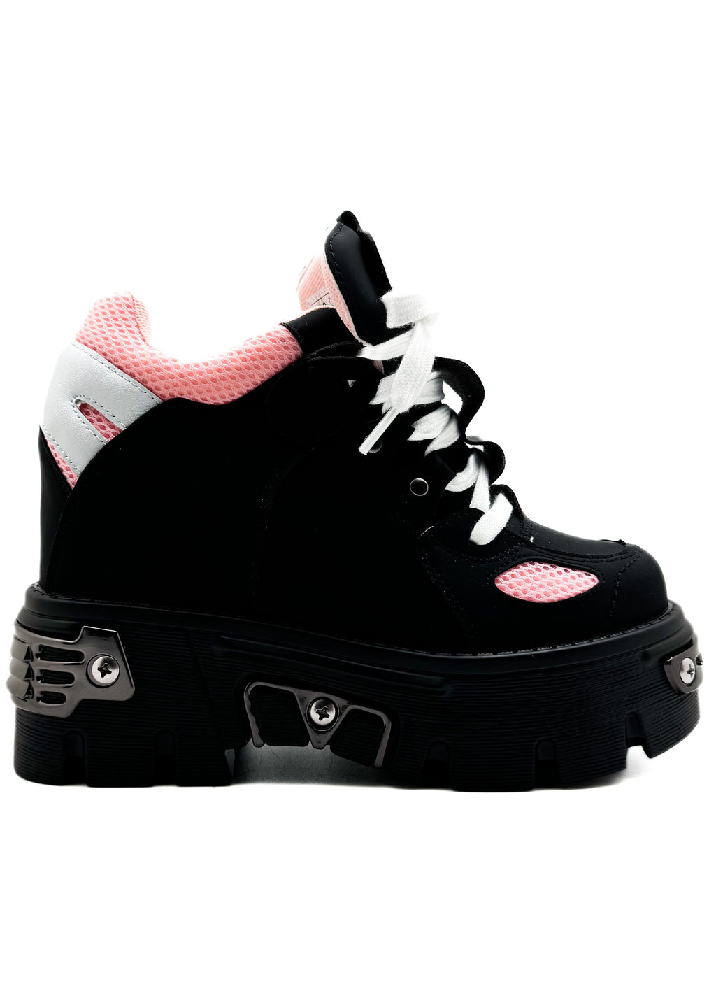  GUAVA 02 Nana Kawaii Black Platform Sneakers