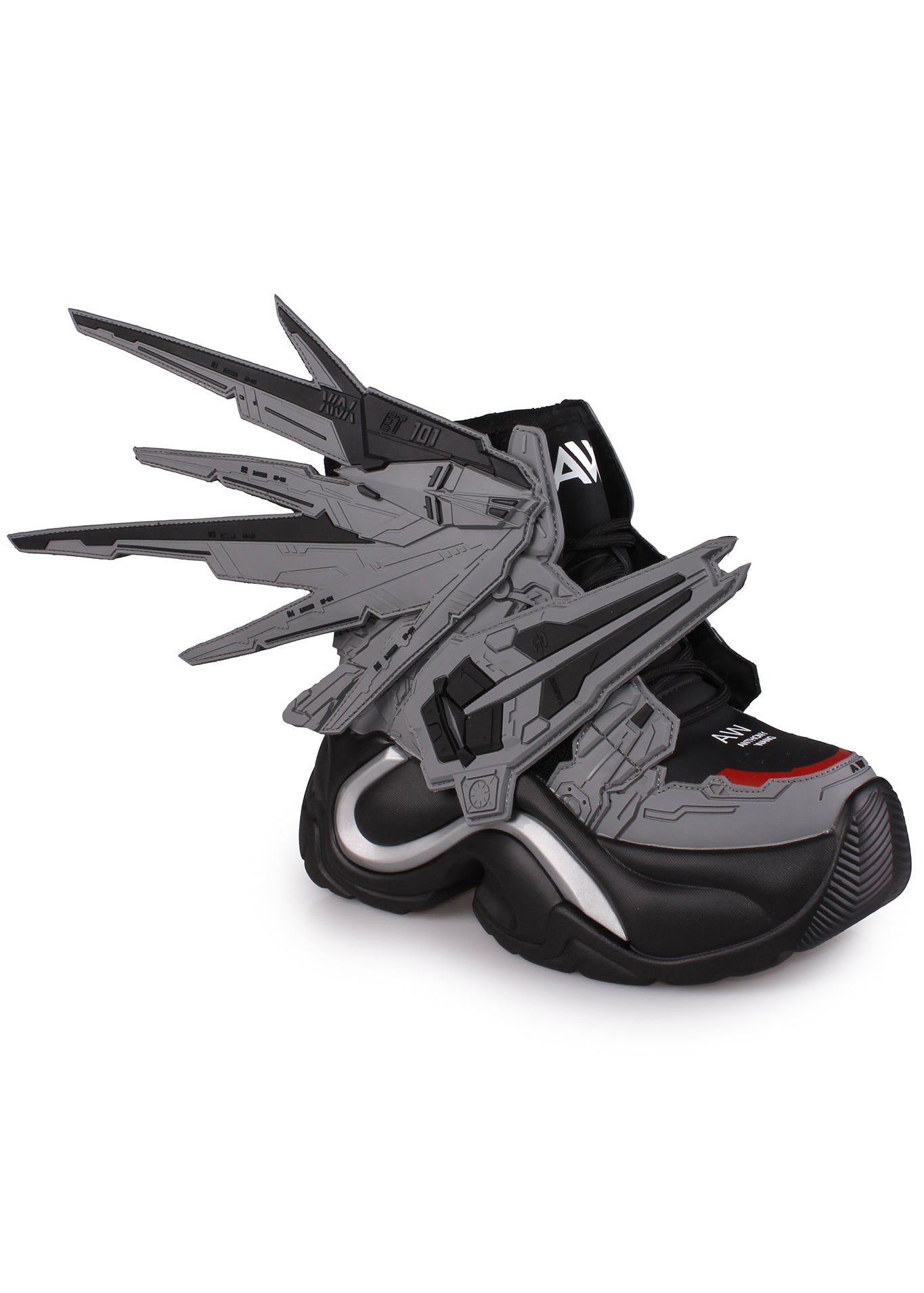  JUPITER 05 Black Knight Grey Platform Sneakers