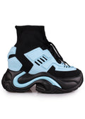  JUPITER 08 Neko Synth Blue Platform Sneakers
