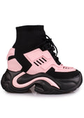  JUPITER 08 Pixel Circuit Pink Platform Sneakers