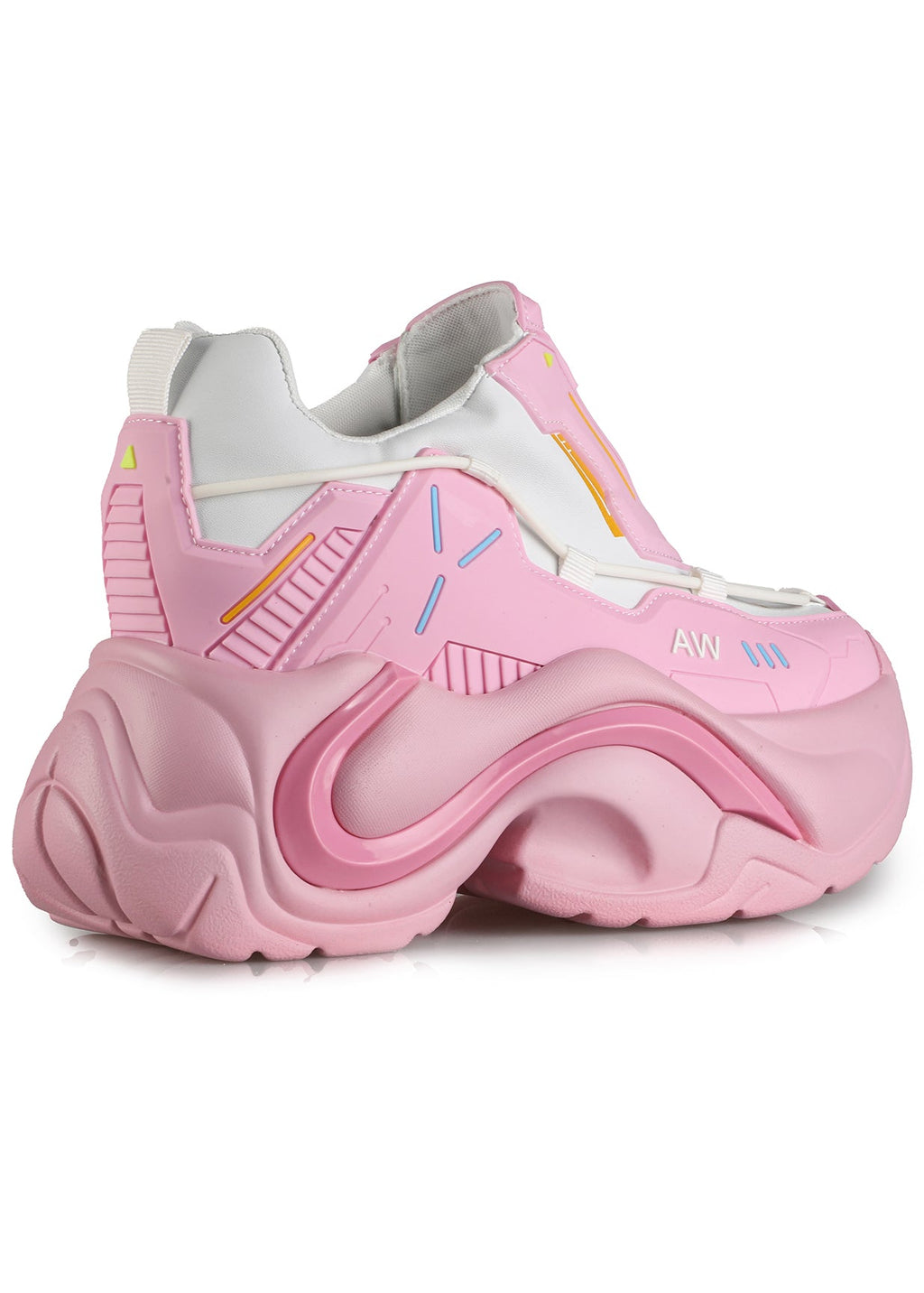  JUPITER 03 Pink Nova Pink Platform Sneakers
