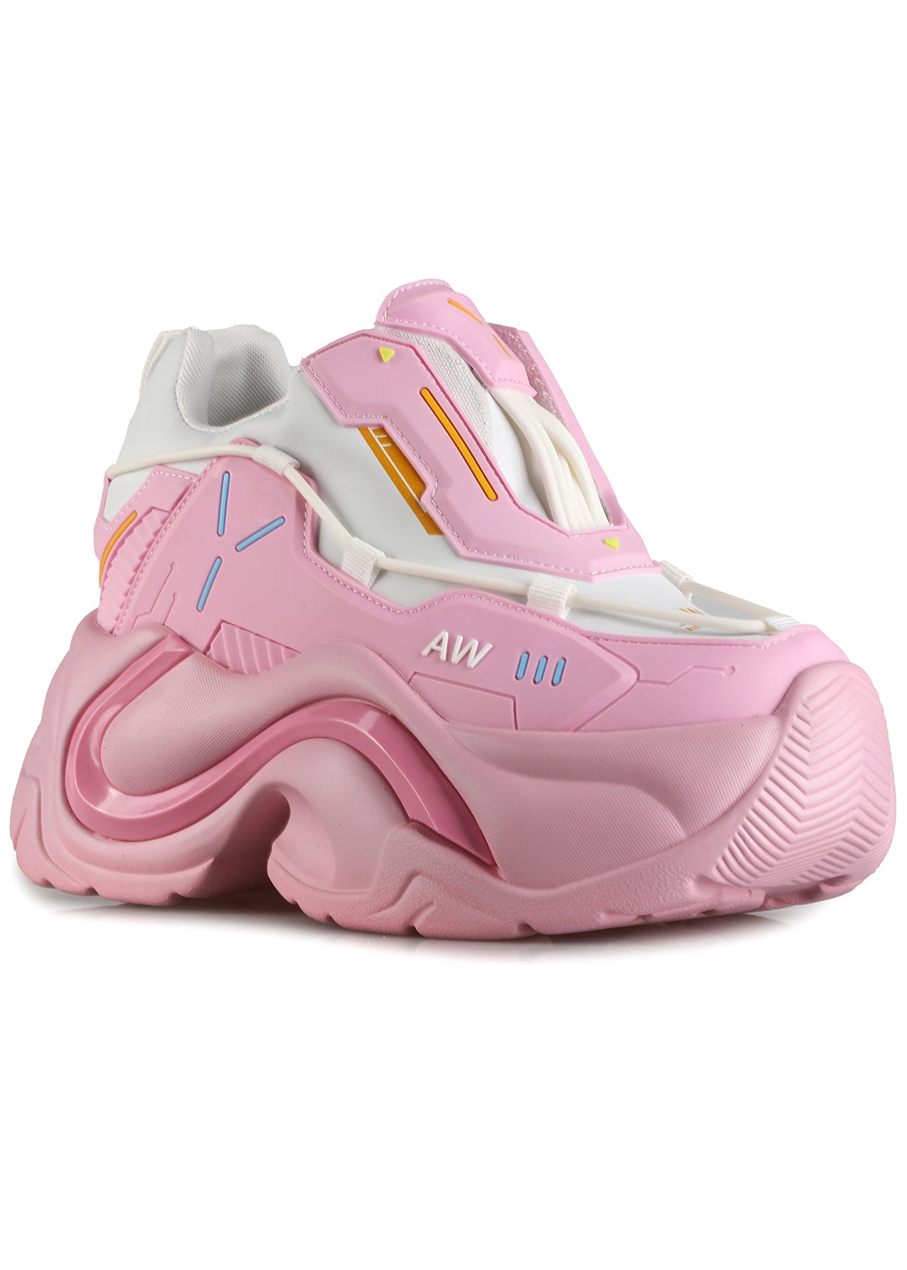  JUPITER 03 Pink Nova Pink Platform Sneakers
