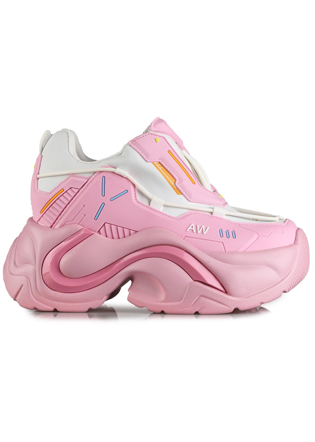 JUPITER 03 Pink Nova Pink Platform Sneakers