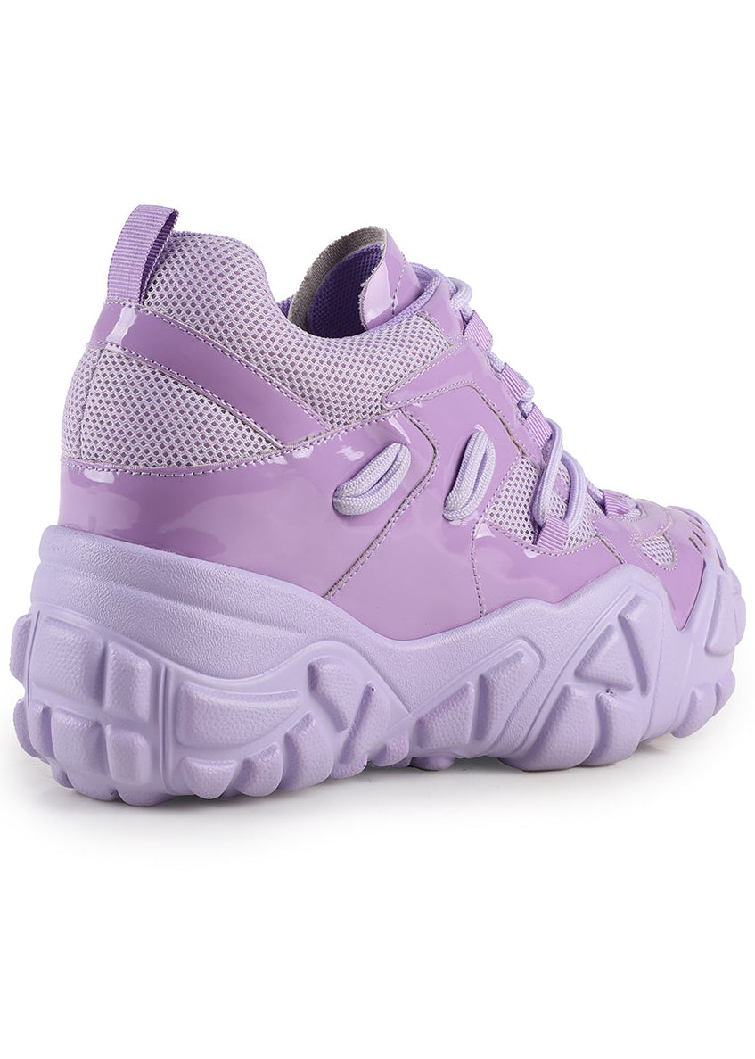  PERSIMMON 01 Purple Pulse Lilac Platform Sneakers