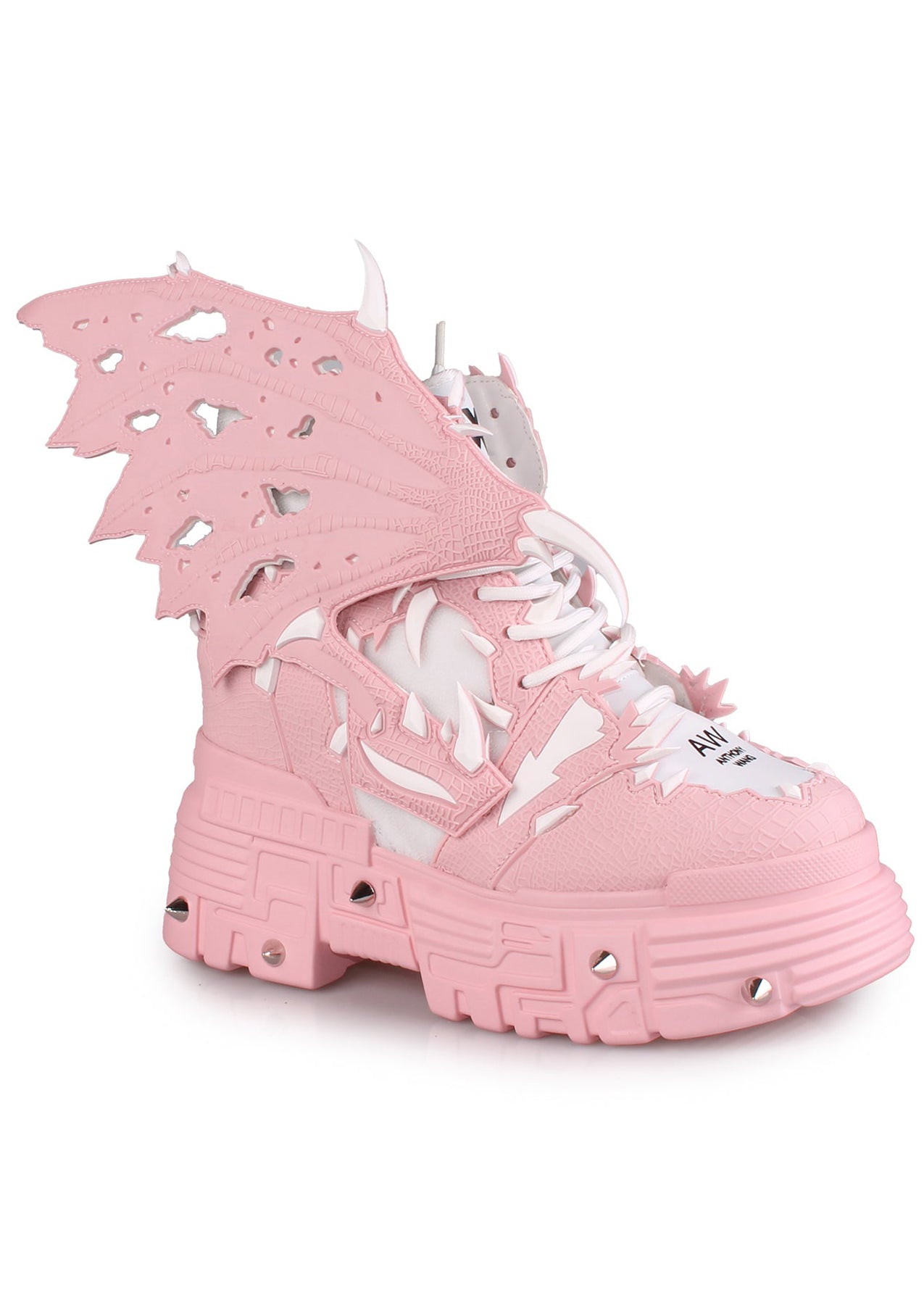  PINK APPLE Dragon Wing Pink Platform Sneakers