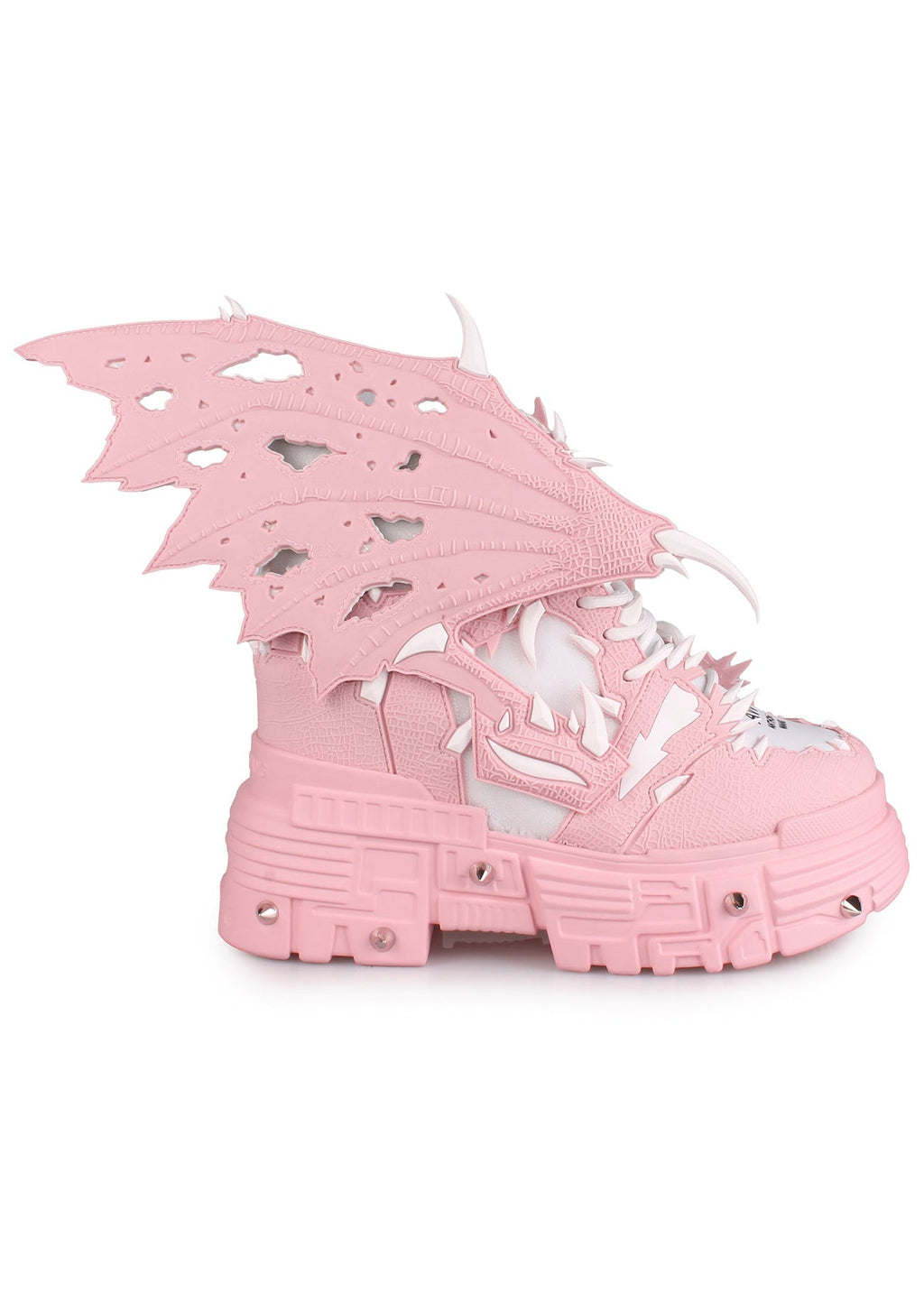  PINK APPLE Dragon Wing Pink Platform Sneakers
