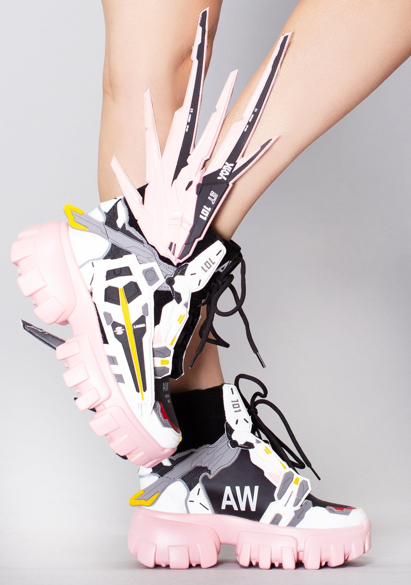 SOURSOP 04 S4 Destiny Pink Platform Sneakers