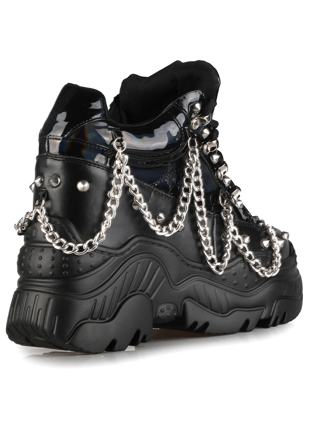  SPACE CANDY Interstellar Black Hologram Platform Sneaker
