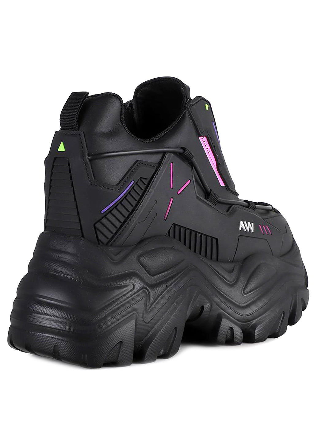  WATERMELON 04 X Machina Black Platform Sneakers