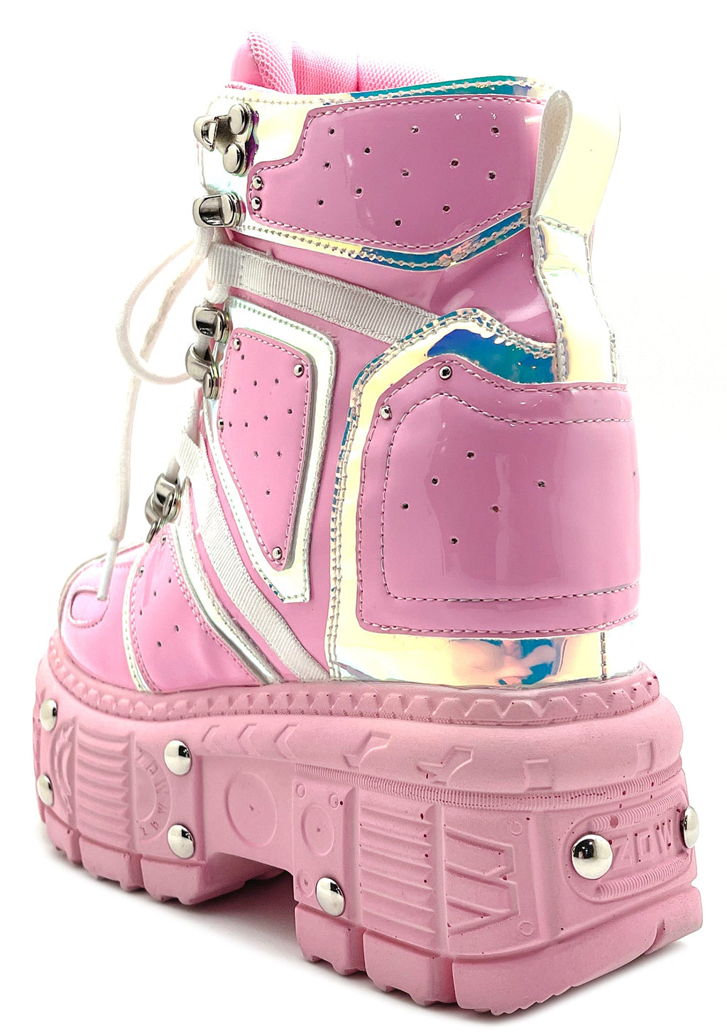  X LASR Exclusive Mangosteen 05 Electro Shock Pink Platform Sneakers