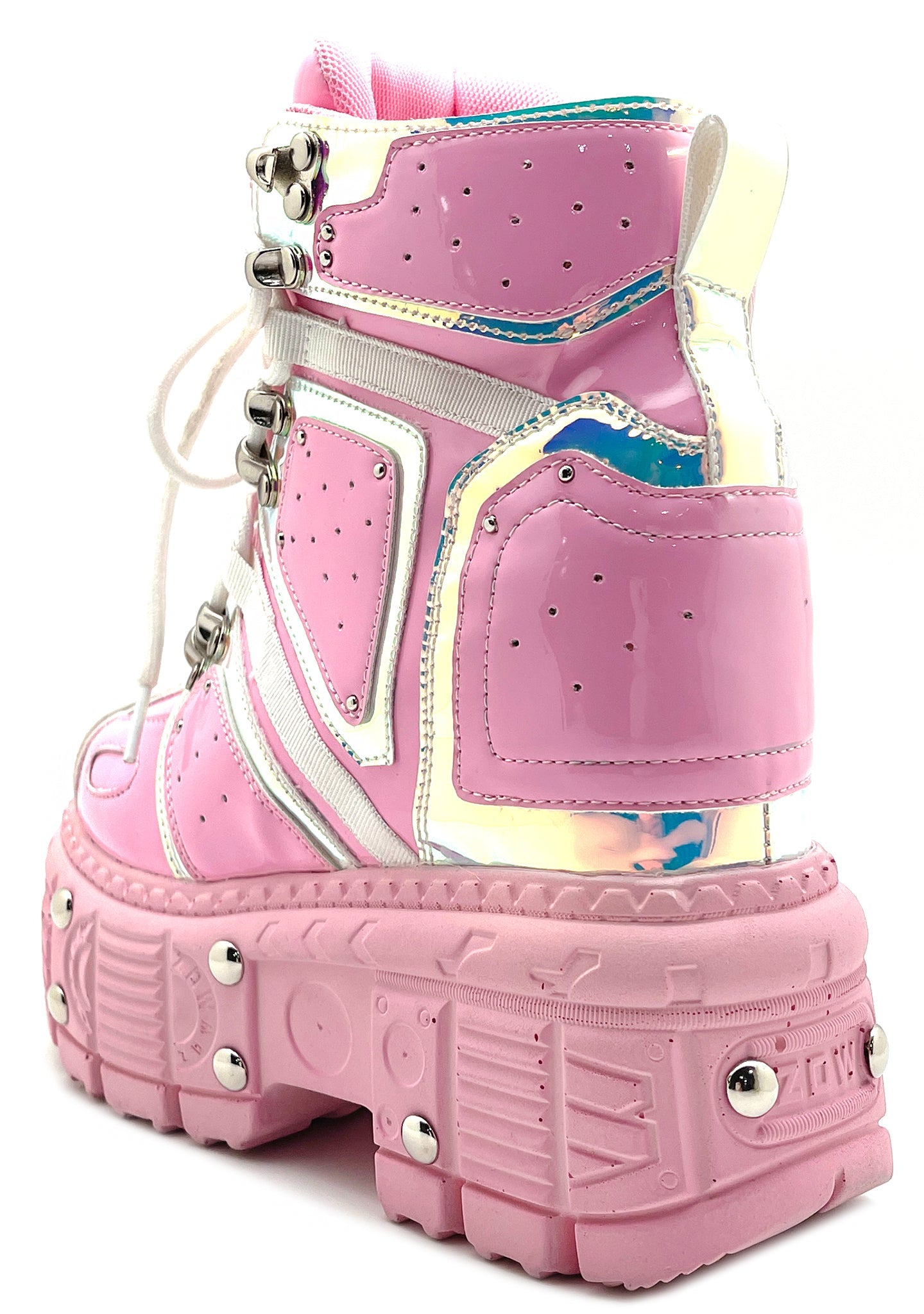  X LASR Exclusive Mangosteen 05 Electro Shock Pink Platform Sneakers