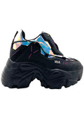  X LASR Exclusive Watermelon 04 Neuromancer Hologram Black Platform Sneakers