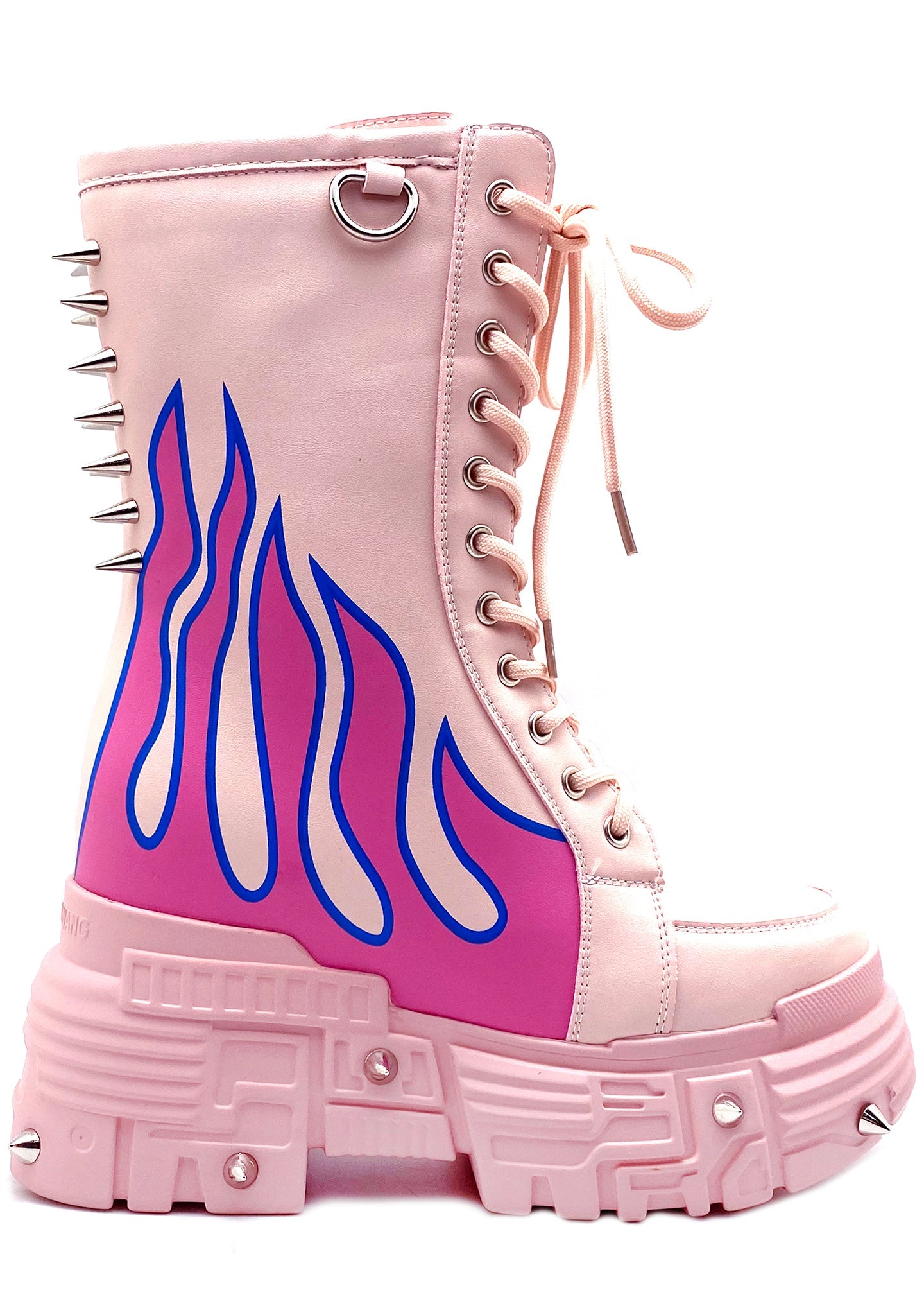  X WTF MTF Sweet Inferno Pink Platform Boots