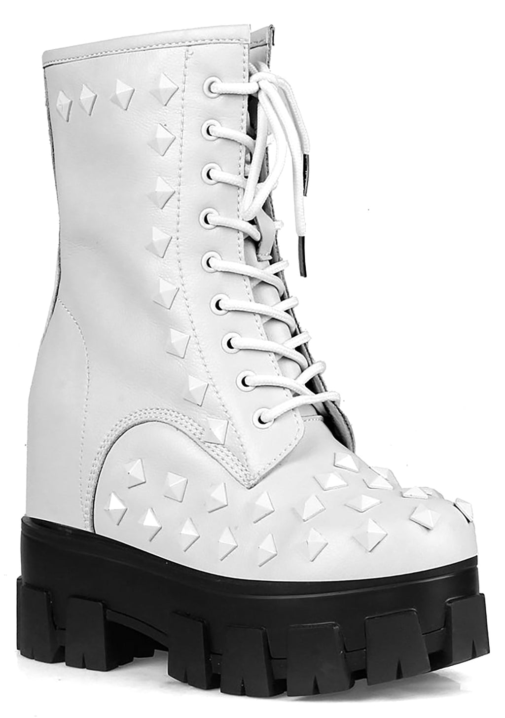  X WTF Master Kush Angels Mercy White Platform Boots