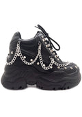  SPACE CANDY Problem Child Black Platform Sneakers