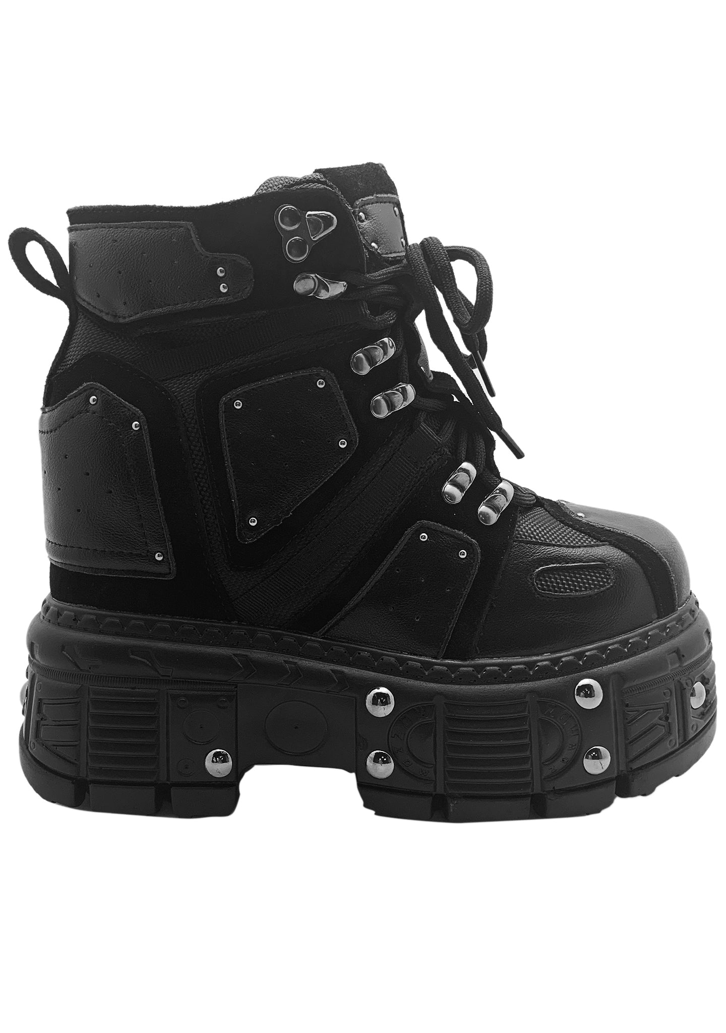  X LASR Exclusive Mangosteen 05 Gone Rogue Black Platform Sneakers