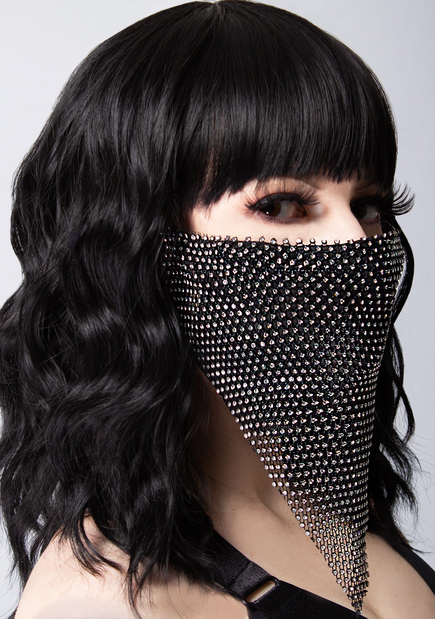  Mesmerized Rhinestone Face Mask