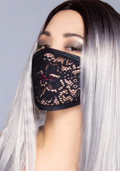  Black She-Lace Dust Mask