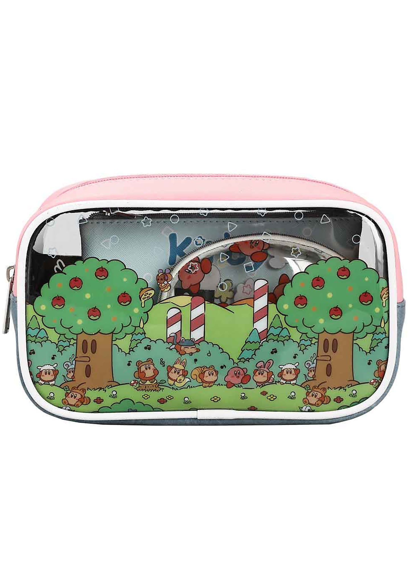 Bioworld Nintendo Kirby Picnic 3 PC Cosmetic Bag Set
