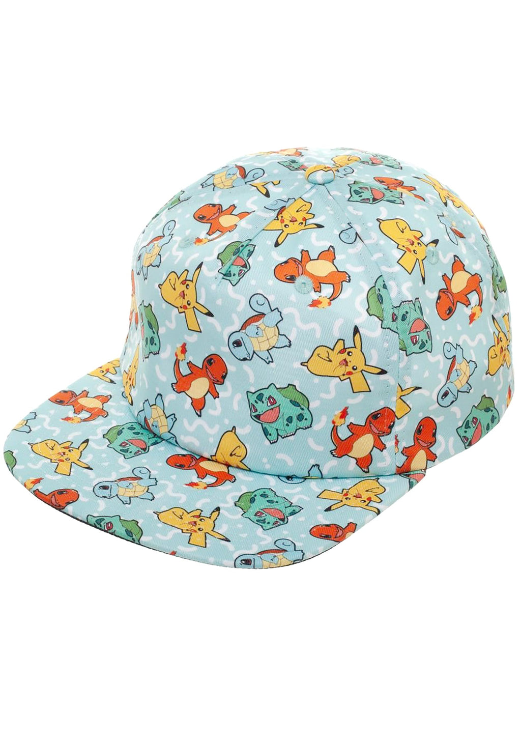 Bioworld Pokemon Starters AOP Snapback Hat