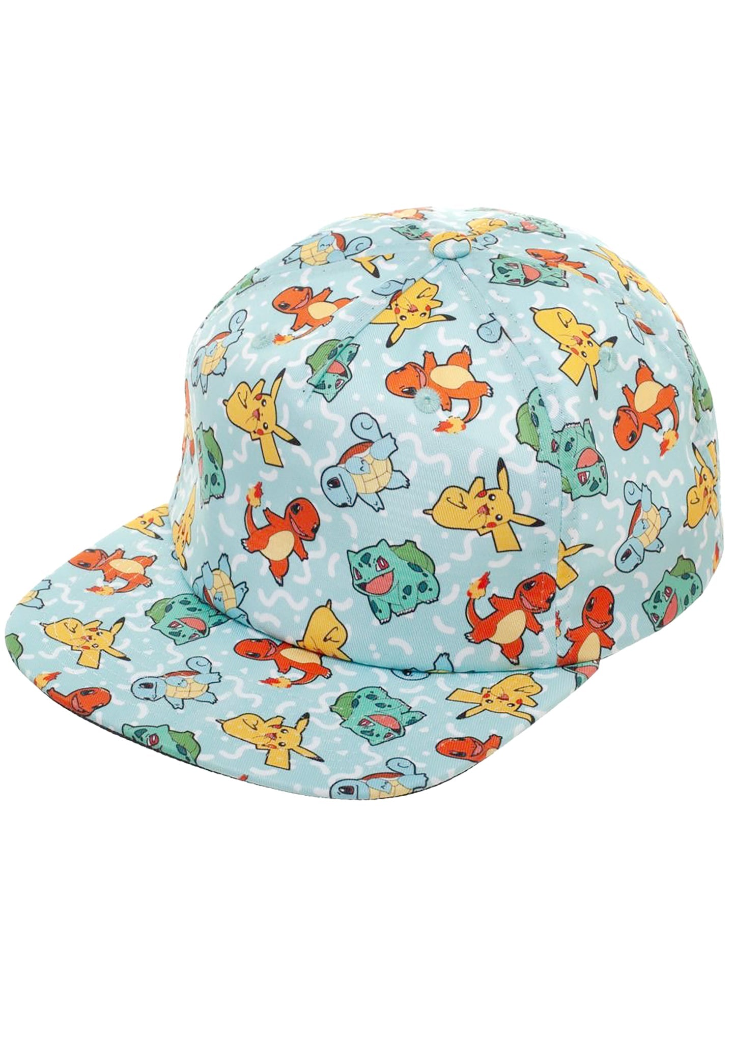 Bioworld Pokemon Starters AOP Snapback Hat