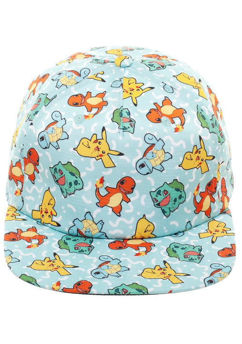 Bioworld Pokemon Starters AOP Snapback Hat